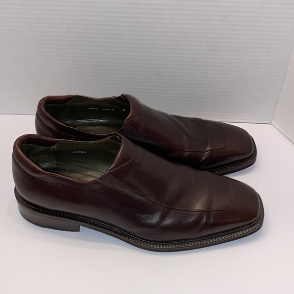 AVVENTURA- Men’s Leather loafers, Brown, Size: 13, Square Toe, Made in Spain - Picture 6 of 14